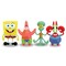 FleXfigs: SpongeBob Square Pants - 4 Character Pack - Articulated Action Figures, Flex It - Pose It!, Collectible Toy Miniatures, Licensed, Kids 3+
